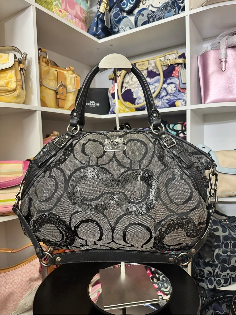 Coach Madison Sequin Satchel